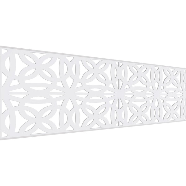 Ekena Millwork Set of Four Panels for 94 1/2"W x 28 1/4"H Baytown Fretwork Wainscot Wall Paneling WPKP14X01X47BYT - main